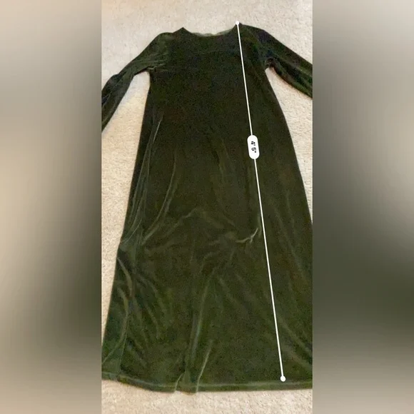Harve Bernard Olive Green Floor Length Women’s Dress XL - Picture 6 of 7